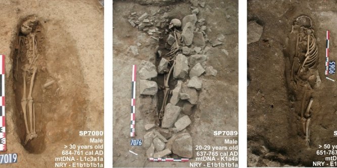 Les plus anciennes tombes musulmanes découvertes en France, qui datent entre les VIIe et le IXe siècle. © Revue Plus One