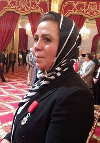 La Légion d'honneur décernée à Latifa Ibn Ziaten à l'Elysée