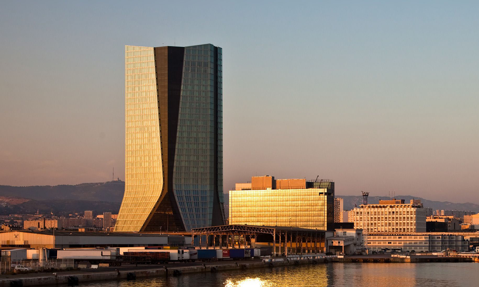 Siège de la compagnie maritime CMA-CGM à Marseille.