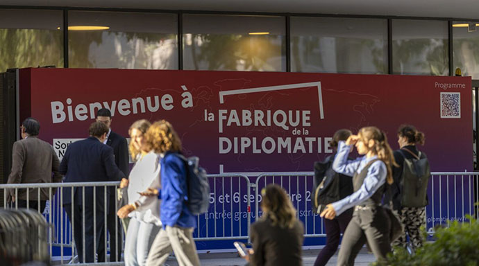 La deuxième édition de La Fabrique de la diplomatie est de retour à Paris les 4 et 5 septembre 2026 à l'université Sorbonne Nouvelle. © Judith Litvine/MEAE