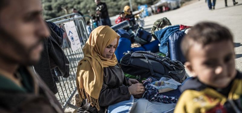 Les réfugiés qui débarquent du Moyen-Orient se retrouvent en grand nombre dans l'île grecque de Lesbos. © Pablo Tosco/ Oxfam Intermón