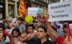A Barcelone, les musulmans manifestent par milliers contre le terrorisme