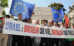 Strasbourg : près de 4 000 personnes devant le Conseil de l'Europe pour le respect du droit international à Gaza