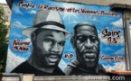 A Stains, une fresque en hommage à Adama Traoré, à Georges Floyd et aux victimes de violences policières
