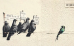 Une œuvre de Banksy jugée raciste détruite