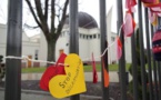 Des mosquées criblées de cœurs en solidarité avec les musulmans