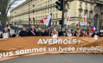 De Lille à Paris, une manif de soutien au lycée Averroès organisée près de l'Assemblée nationale
