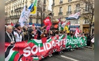 De Paris à Gaza, des milliers de personnes expriment leur solidarité au peuple palestinien