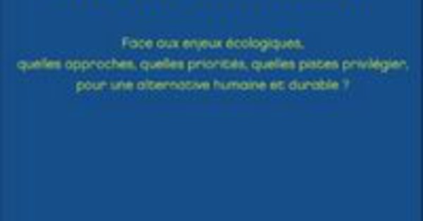 Ethique et environnement, de Jamel Khermimoun