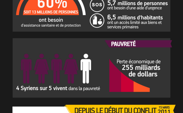Infographie - Le terrifiant bilan des six années de guerre en Syrie illustré