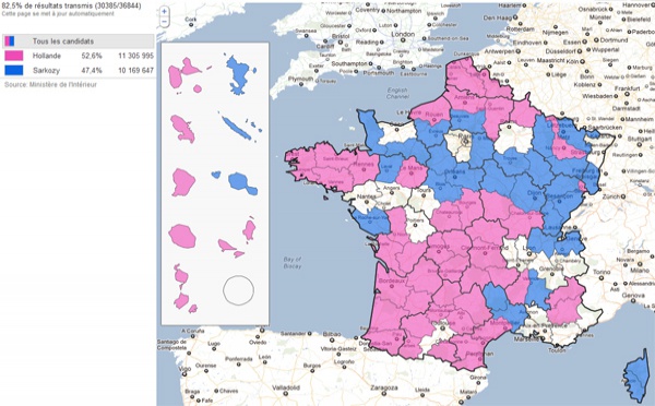 Présidentielle 2012 : les résultats du 2nd tour