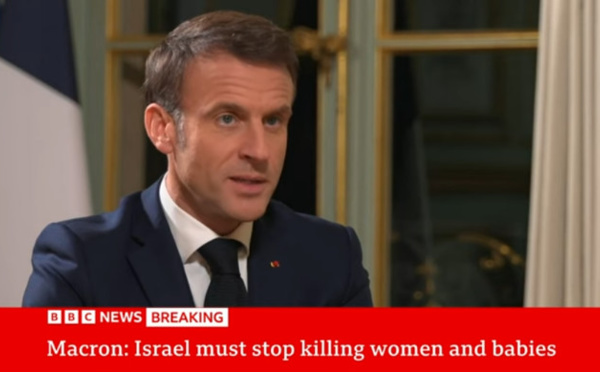 Emmanuel Macron exhorte Israël à un cessez-le-feu humanitaire à Gaza