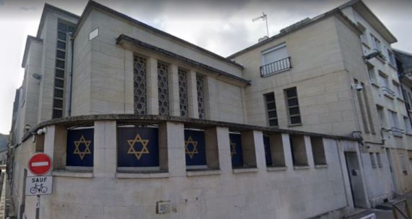 La synagogue de Rouen a été la cible, vendredi 17 mai, d’une attaque. © Google Maps