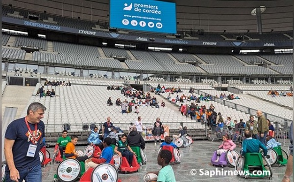 La 11e édition de la Journée Evasion a été organisée, mercredi 28 mai, au Stade de France, une initiative qui a bénéficié à quelque 4 000 enfants malades et/ou en situation de handicap.