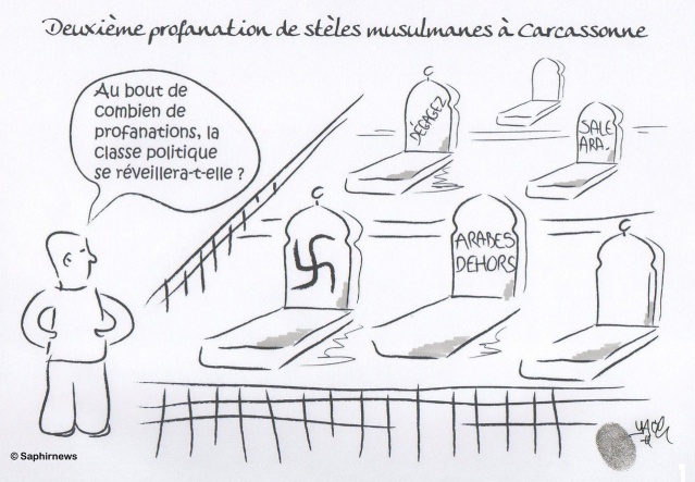 Profanation de stèles musulmanes