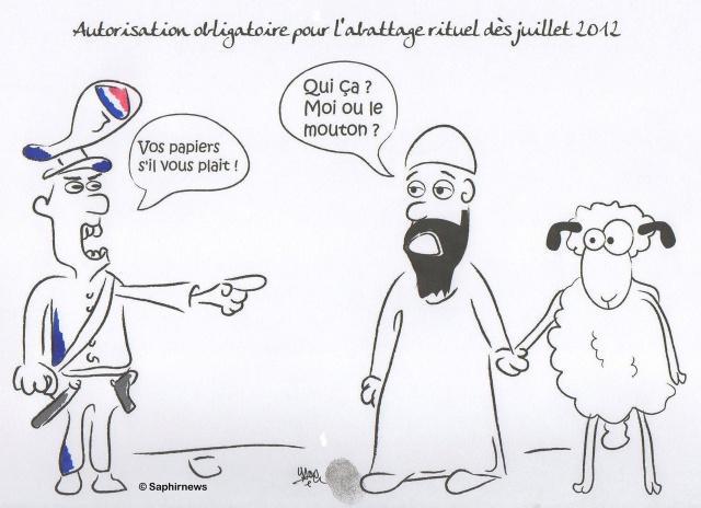 autorisation obligatoire pour l'abattage rituel
