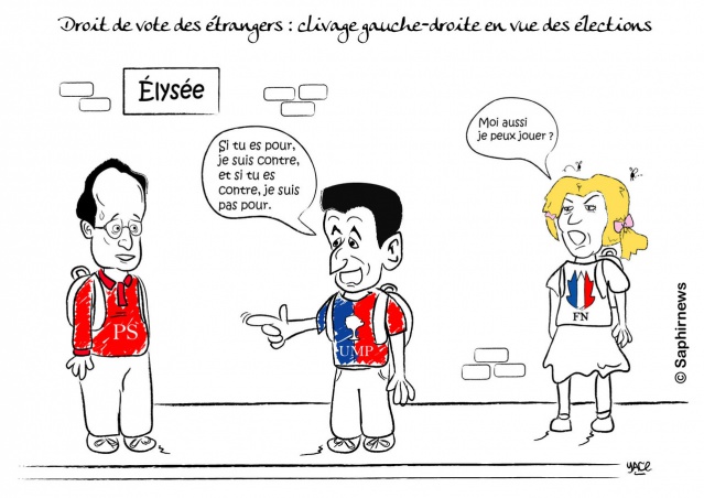 Clivage gauche-droite sur le droit de vote des étrangers