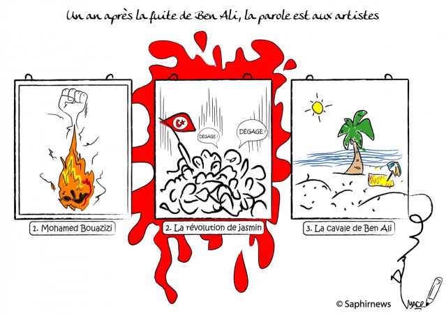 Un an après la fuite de Ben Ali, la parole est aux artistes