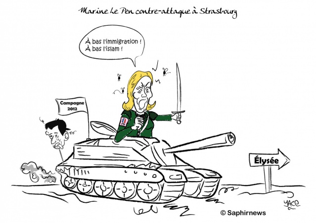 Marine Le Pen contre-attaque sur l'islam et l'immigration