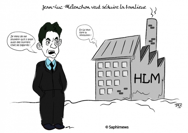 Jean-Luc Mélenchon en banlieue