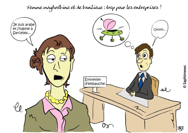 Femme maghrébine et de banlieue, trop pour les entreprises