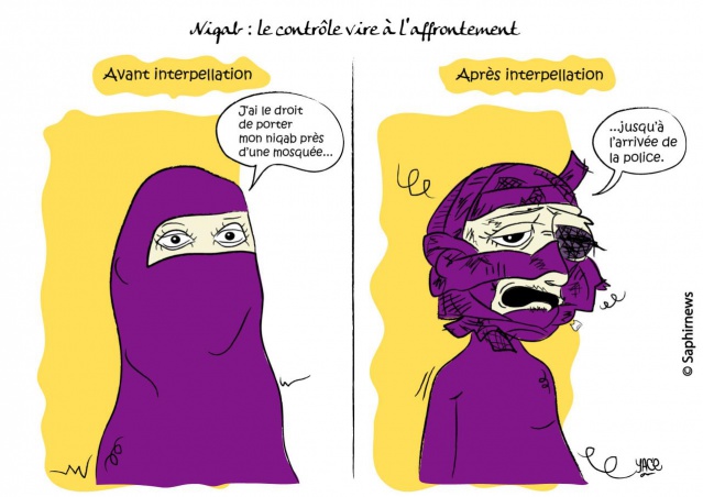 Niqab, le contrôle vire à l'affrontement