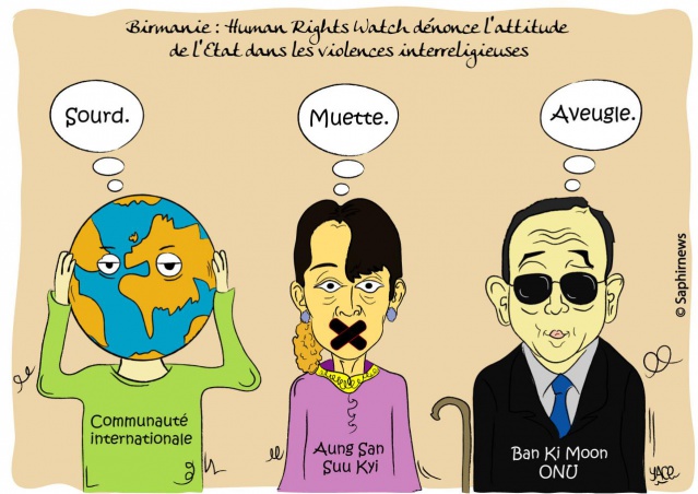 Human Rights Watch dénonce les violences en Birmanie (1)