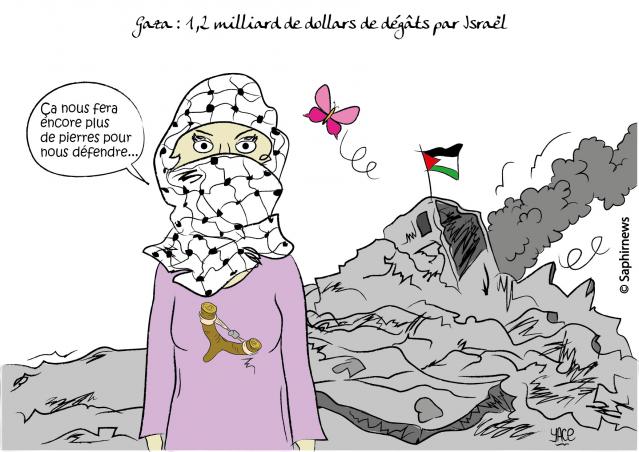 Gaza, 1,2 milliard de dollars de dégâts