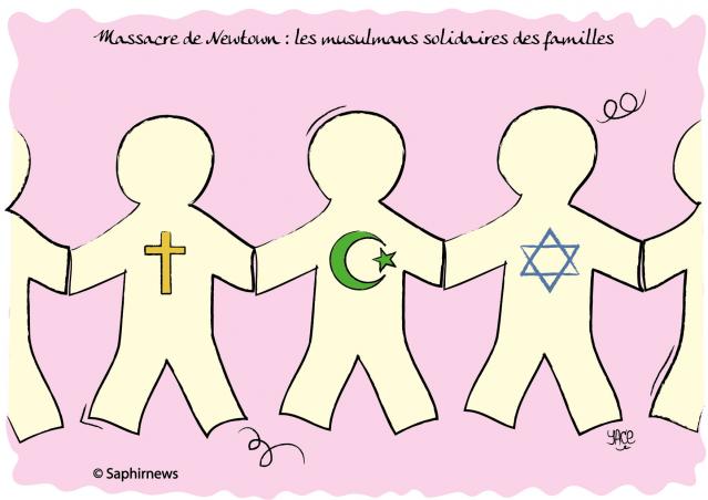Massacre de Newton, les musulmans solidaires des familles