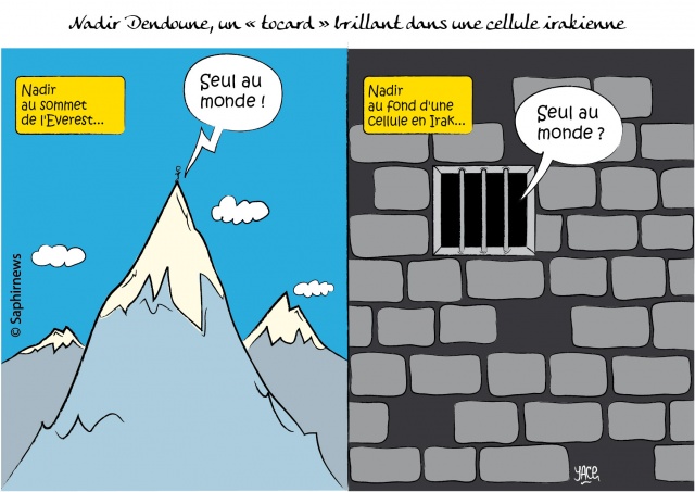 Nadir Dendoune au fond d'une cellule en Irak