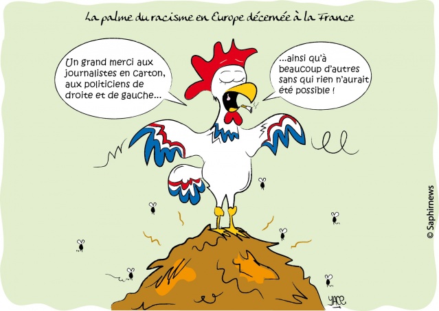 La palme du racisme en Europe décernée à la France