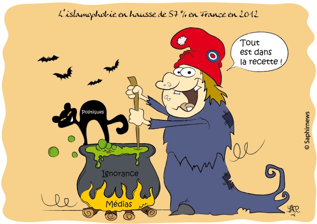 L'islamophobie en hausse de 57% en France en 2012