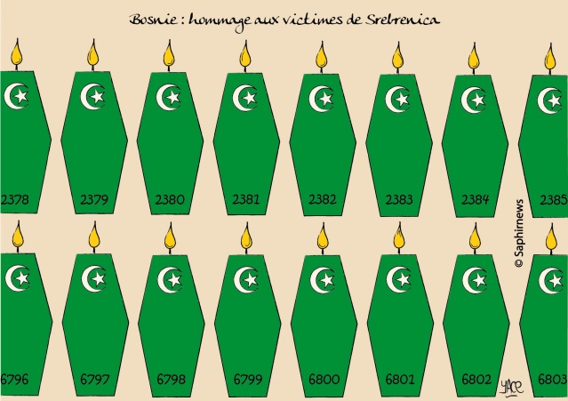 Bosnie, hommage aux victimes de Srebrenica