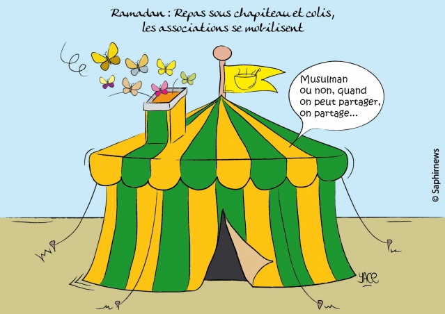 Repas sous chapiteau et colis, les associations se mobilisent