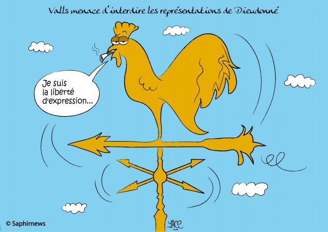 Valls menace d'interdire les représentations de Dieudonné