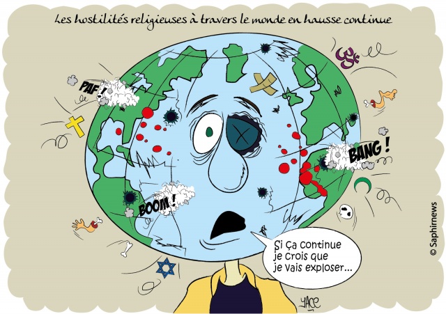 Les hostilités religieuses à travers le monde en hausse continue
