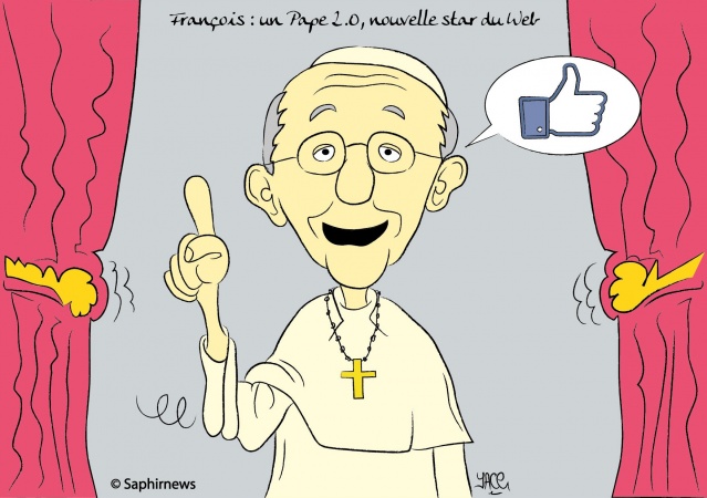 Le Pape François star du Web