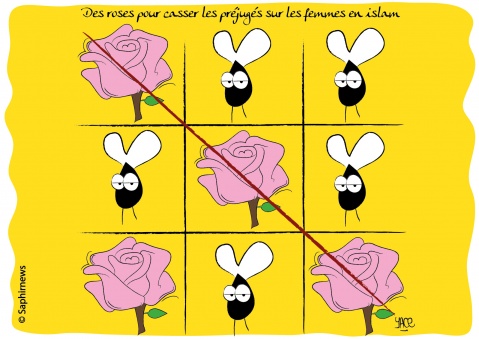 Des roses pour casser les préjugés sur les femmes en islam