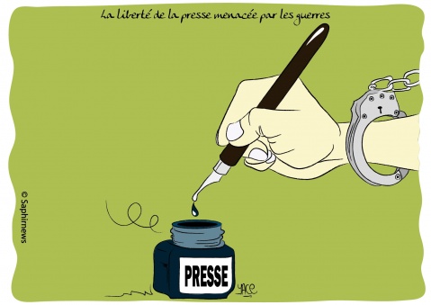 La liberté de la presse menacée par les guerres