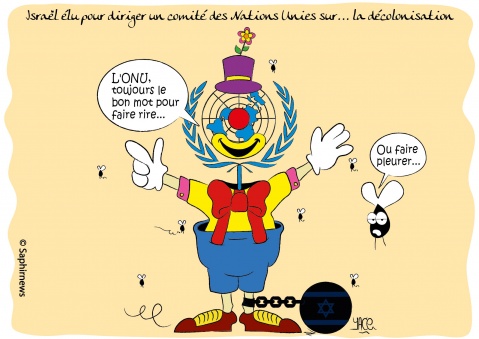 Israël élu pour diriger un comité des Nations Unies sur... la décolonisation Israël élu pour diriger un comité des Nations Unies sur... la décolonisation