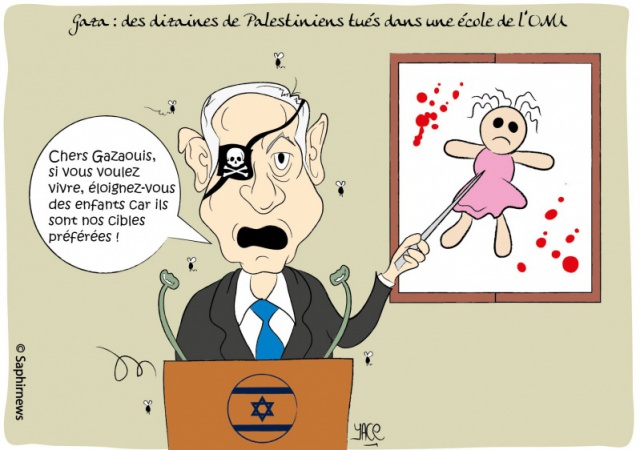 Gaza, des dizaines de Palestiniens tués dans une école Gaza, des dizaines de Palestiniens tués dans une école
