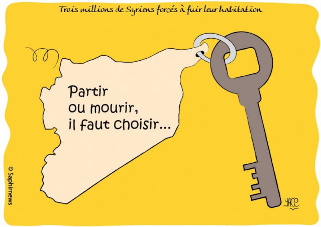 Trois millions de Syriens forcés de fuir