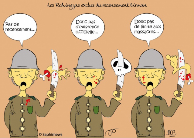 Les Rohingyas exclus du recensement birman Les Rohingyas exclus du recensement birman