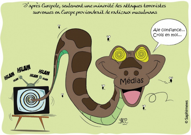 Une minorité des attaques terroristes en Europe  provient de radicaux musulmans