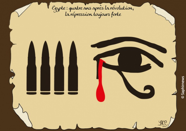 La répression toujours aussi forte en Egypte