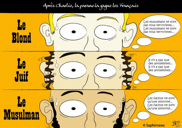 Après Charlie, la paranoïa gagne les Français Après Charlie, la paranoïa gagne les Français