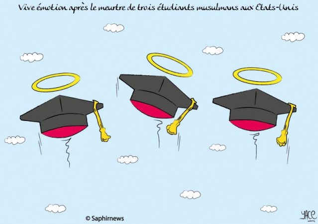 Vive émotion après le meurtre de trois musulmans aux Etats-Unis