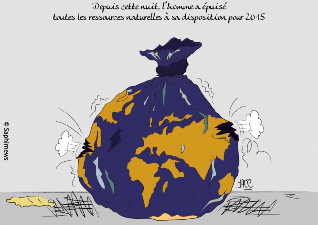 L’homme a épuisé toutes les ressources de la Terre  pour 2015