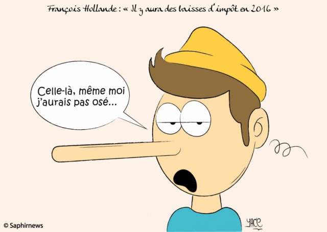 Hollande promet des baisses d'impôt pour 2016