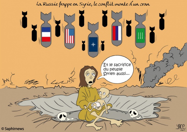 La Russie mène ses premières frappes en Syrie